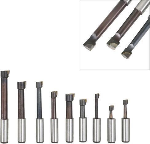 findmall 2 Inch Boring Head MT3 Carbide Boring Bar Set Milling Set Fit for Milling, Shaping and Drilling Machines in Saudi Arabia
