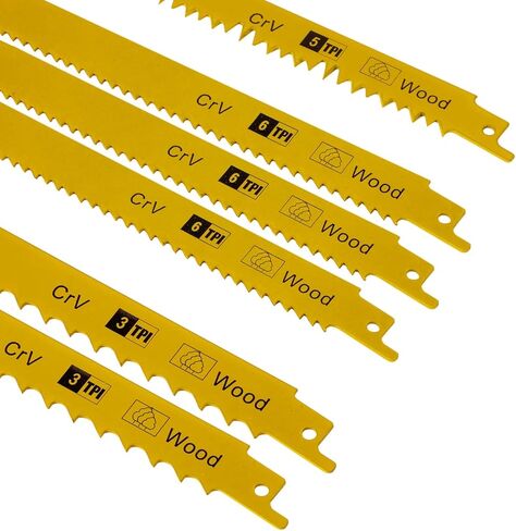 مجموعة شفرات منشار ترددية معدنية مكونة من 36 قطعة وشفرات منشار ترددية لتقليم الخشب، وشفرات منشار مع حقيبة منظمة (36) in Kuwait