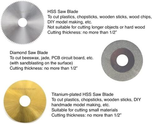 Mini Table Saw Small High Precision Table Saw Adjustable Cutting Depth with Chuck Grinding Disc 96W 7 Speed Power Supply for PCB Wood Plastics in Kuwait