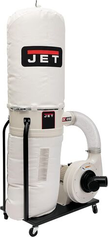 JET Vortex Cone Dust Collector, 30-Micron Bag Filter, 2 HP, 1Ph 230V (Model DC-1200VX-BK1) in Saudi Arabia