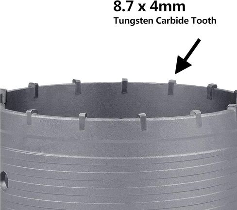 6 inch / 152mm Concrete Hole Saw with 220mm SDS Plus Shank Connecting Rod,Tungsten Carbide Teeth Cement Hole Saw for Cement Brick Concrete Stone Wall (6 inch (152mm)) in Saudi Arabia