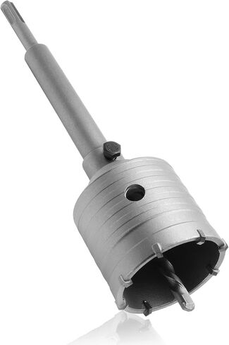 مجموعات منشار ثقب الخرسانة من Seimneire، منشار ثقب البناء 30/40/60 مم مع قضيب توصيل SDS بالإضافة إلى شانكس 200 مم و3 قطع لقم الثقب المركزي، قاطع ثقب الجدار من كربيد التنجستن للأسمنت الحجري والطوب الخرساني in Kuwait