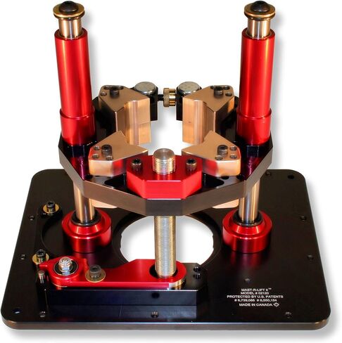 JessEm Mast-R-Lift II 02120 Router Lift, 9-1/4-Inch by 11-3/4-Inch,Black/Red in Saudi Arabia