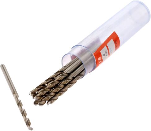 10PCS 1mm Twist Drill Bit Set,High Speed Steel Cobalt Drill Bit | Micro HSS Straight Shank HSS-4341 for Hard Metal,Stainless Steel,Cast Iron in Saudi Arabia