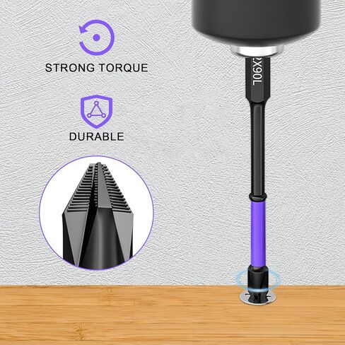 لقم مثقاب مغناطيسي قوي عالي الصلابة، 2024 جديد D1 لقم مضادة للانزلاق ومقاومة للصدمات مع لقم مفك براغي فيليبس، لقمة مفك مغناطيسي قوي in Kuwait