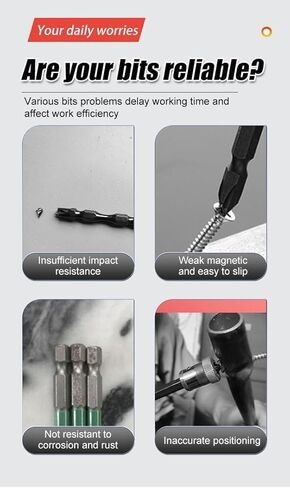 لقم مثقاب مغناطيسي قوي عالي الصلابة، 2024 جديد D1 لقم مضادة للانزلاق ومقاومة للصدمات مع لقم مفك براغي فيليبس، لقمة مفك مغناطيسي قوي in Kuwait