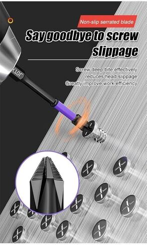 لقم مثقاب مغناطيسي قوي عالي الصلابة، 2024 جديد D1 لقم مضادة للانزلاق ومقاومة للصدمات مع لقم مفك براغي فيليبس، لقمة مفك مغناطيسي قوي in Kuwait