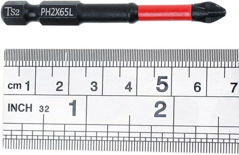 10 Pack PH2 Magnetic Anti-Slip Screwdriver Bits, 3.5 Inch | PH2 Long Phillips Bits with Anti-Slip Tip, Strong Magnetic Holding Impact-rated Durability Phillips #2 Bits for Impact Driver in Saudi Arabia
