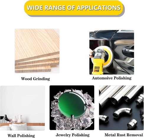 100-Pack 3-Inch Sanding Discs | P80 to P3000 Full Grit Range, 10pcs per Grit, Silicon Carbide, Wood Metal Auto Finishing in Saudi Arabia