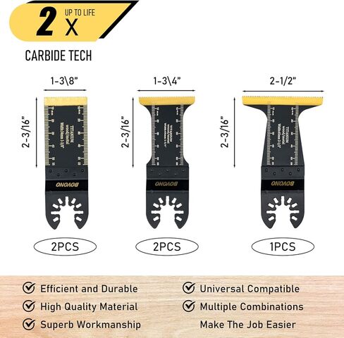 35 قطعة من شفرات المنشار المتأرجحة من BOVONO مجموعة شفرات منشار من التيتانيوم متعددة الأدوات المتأرجحة لقطع الخشب والمعادن ومسامير الأظافر والبلاستيك شفرات أدوات متأرجحة سريعة التحرير تناسب نماذج متعددة in Kuwait