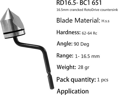 BC1041 Countersink Blade – Chamfer Deburring Tool for Wood, Plastic, Aluminum, Copper, and Steel (0.41" Diameter) in Saudi Arabia