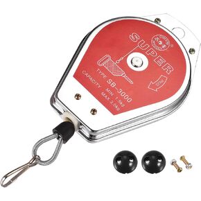 MECCANIXITY Retractable Spring Balancer Tool Holder Hanging Equipment 1.1-3.3lbs (0.5-1.5kg) Red for Assembly-line with Fitting Accessory