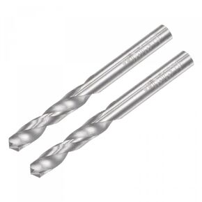 uxcell Solid Carbide Drill Bits, 5mm C2/K20 Tungsten Carbide Jobber Drill Bits Straight Shank Drilling Tool for Stainless Steel Aluminum Iron Metal Plastic 2pcs