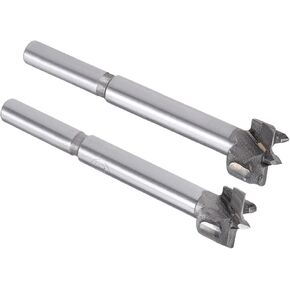 uxcell Forstner Wood Boring Drill Bits Set 16mm Dia. & 17mm Dia. Hole Saw Carbide Tip Cutting for Hinge Plywood MDF CNC Tool in Kuwait