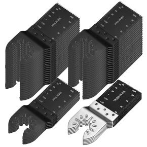 58 قطعة من شفرات المنشار المتأرجحة، مجموعة شفرات احترافية متعددة الأدوات، شفرات متعددة الأدوات من الخشب والبلاستيك سريعة الفك، شفرات أدوات متأرجحة تناسب ديوالت، ماكيتا، ريوبي، روكويل، بوش in Kuwait