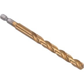 Kozelo Titanium Coated Drill Bit with 1/4" Hex Shank - [9mm x 122mm] M35 High Speed Steel for Quick Release 135 Degree Split Point for Aluminum Alloy Iron Wood in Saudi Arabia