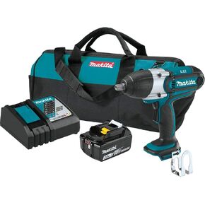 ماكيتا XWT04TX 18V LXT ليثيوم أيون لاسلكي 1/2 بوصة مربعة. طقم مفتاح ربط الصدمات (5.0 أمبير)،