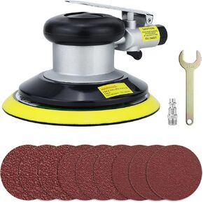 جهاز تلميع هوائي مزدوج الحركة من Ouya مقاس 6 بوصة يعمل بالهواء بشكل عشوائي مع 9 قطع من أقراص الصنفرة in Kuwait