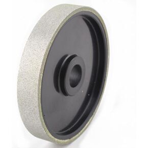 Drilax 6 inch Lapidary Diamond Coated Cabbing Grinding Polishing Wheel for Most Gem (Natural or Engineered) Stones, Granite, Marble, Glass, Tile Electroplate Medium Coarse Grit 100 in Kuwait