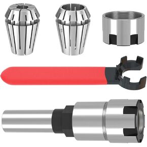 1/2 Inch Shank Router Collet Extension Chuck Converter Adapter with ER20 Spring Collet 6.5mm 12.7mm, ER20 M Type Wrench Spanner for CNC Engraving Machine & Milling Lathe Tool Holder in Kuwait