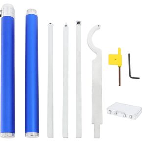 WerkWeit Carbide Lathe Tools Set Wood Turning Tools for Lathe with Extendable Handle Lathe Rougher Finisher tools with Swan Neck Hollowing Tool, Aluminum Case in Kuwait