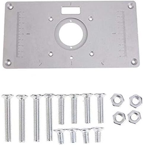 PIAOPIAONIU 1 Set Router Table Insert Plate,Aluminum DIY Router Table for Woodworking in Kuwait