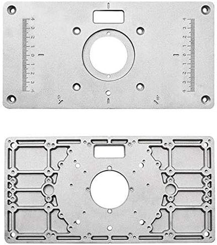 PIAOPIAONIU 1 Set Router Table Insert Plate,Aluminum DIY Router Table for Woodworking in Kuwait