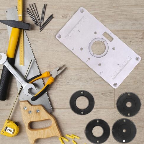 PIAOPIAONIU 1 Set Router Table Insert Plate,Aluminum DIY Router Table for Woodworking in Kuwait