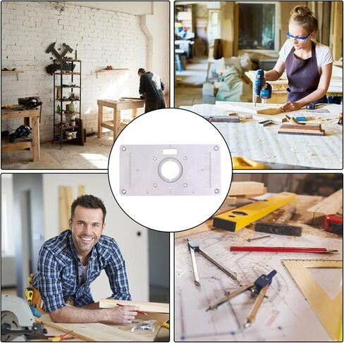 PIAOPIAONIU 1 Set Router Table Insert Plate,Aluminum DIY Router Table for Woodworking in Kuwait