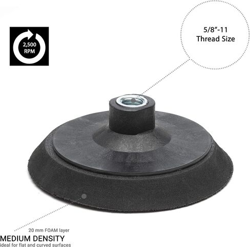 GP12613 Hook and Loop Rotary Backing Pad with 5/8''-11 Thread, Sanding, Polishing Backer/Diameter 5 inch in Saudi Arabia