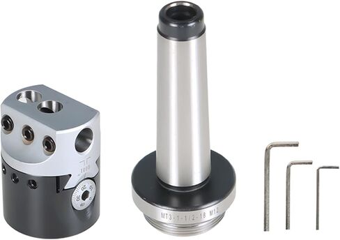 MT3-Metric 12 Boring Head 2 Inch Lathe Boring Head for Boring Machine and CNC Milling Machine with 3 Hexagonal Keys in Saudi Arabia