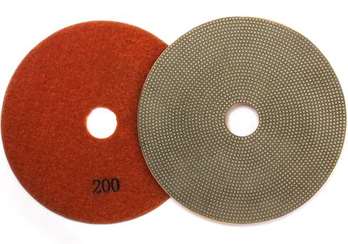BSRTTOOL 7" Electroplated Diamond Polishing Pads- Wet Dry Sanding Tile Stone Marble Granite Concrete Ceramics Glass in Saudi Arabia
