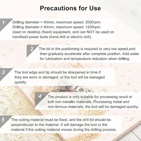 uxcell Forstner Drill Bits 14mm, Tungsten Carbide Wood Hole Saw Auger Opener, Woodworking Hinge Hole Drilling Boring Bit Cutter (Blue, Silver Tone) in Saudi Arabia