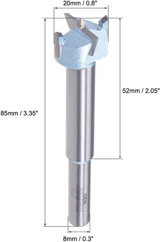 uxcell Forstner Drill Bits 14mm, Tungsten Carbide Wood Hole Saw Auger Opener, Woodworking Hinge Hole Drilling Boring Bit Cutter (Blue, Silver Tone) in Saudi Arabia