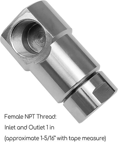 1 Inch FXF Heavy Duty Hose Reel Swivel with Grease Zerk for Home and Industrial Steel Hose Reel Replace 9SS16FP100XFP100-Ni-AL in Saudi Arabia