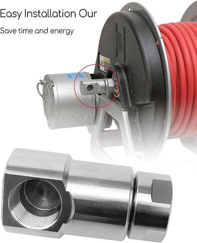 1 Inch FXF Heavy Duty Hose Reel Swivel with Grease Zerk for Home and Industrial Steel Hose Reel Replace 9SS16FP100XFP100-Ni-AL in Saudi Arabia