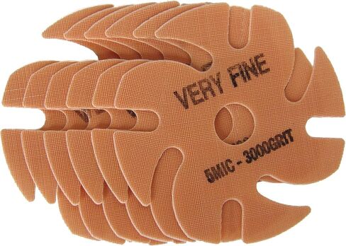 قرص JoolTool 3M برتقالي PSA، غلاف ورقي، تثبيت لاصق، Trizact، قطر 3 بوصات، 5 ميكرون/حبيبة 3000 (عبوة من 6 قطع) in Kuwait