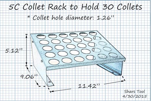 Shars R8 Collet Rack & Tool Tray with 12 holes 202-5141 S[ in Saudi Arabia