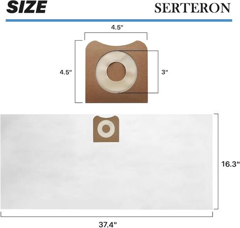 2 Pack VF3500 Filter Replacement for Ridgid Portable Vac 3-4.5 Gallon Wet Dry Vacuums + 4 Pack VF3501 Filter Bags (total 6 Pack) in Kuwait