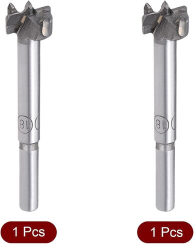 uxcell Forstner Wood Boring Drill Bits Set 16mm Dia. & 17mm Dia. Hole Saw Carbide Tip Cutting for Hinge Plywood MDF CNC Tool in Saudi Arabia