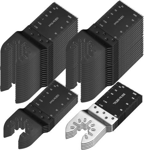 58 قطعة من شفرات المنشار المتأرجحة، مجموعة شفرات احترافية متعددة الأدوات، شفرات متعددة الأدوات من الخشب والبلاستيك سريعة الفك، شفرات أدوات متأرجحة تناسب ديوالت، ماكيتا، ريوبي، روكويل، بوش in Kuwait