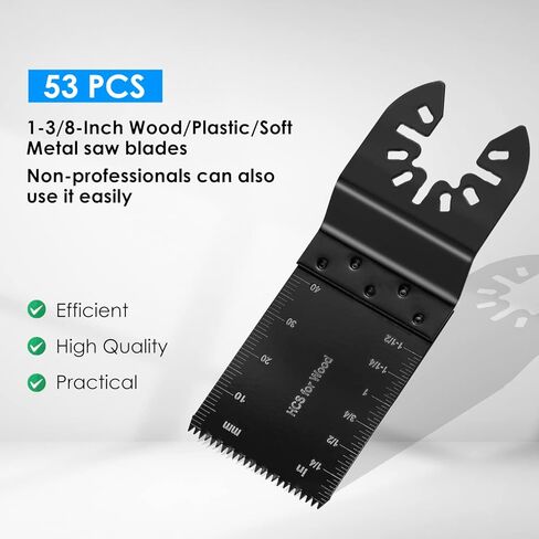58 قطعة من شفرات المنشار المتأرجحة، مجموعة شفرات احترافية متعددة الأدوات، شفرات متعددة الأدوات من الخشب والبلاستيك سريعة الفك، شفرات أدوات متأرجحة تناسب ديوالت، ماكيتا، ريوبي، روكويل، بوش in Kuwait