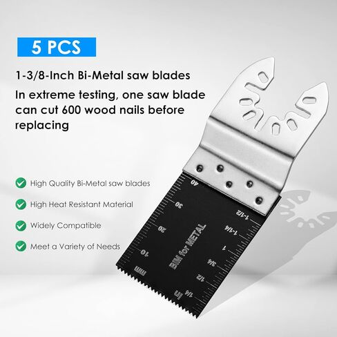 58 قطعة من شفرات المنشار المتأرجحة، مجموعة شفرات احترافية متعددة الأدوات، شفرات متعددة الأدوات من الخشب والبلاستيك سريعة الفك، شفرات أدوات متأرجحة تناسب ديوالت، ماكيتا، ريوبي، روكويل، بوش in Kuwait