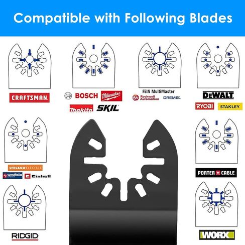 58 قطعة من شفرات المنشار المتأرجحة، مجموعة شفرات احترافية متعددة الأدوات، شفرات متعددة الأدوات من الخشب والبلاستيك سريعة الفك، شفرات أدوات متأرجحة تناسب ديوالت، ماكيتا، ريوبي، روكويل، بوش in Kuwait