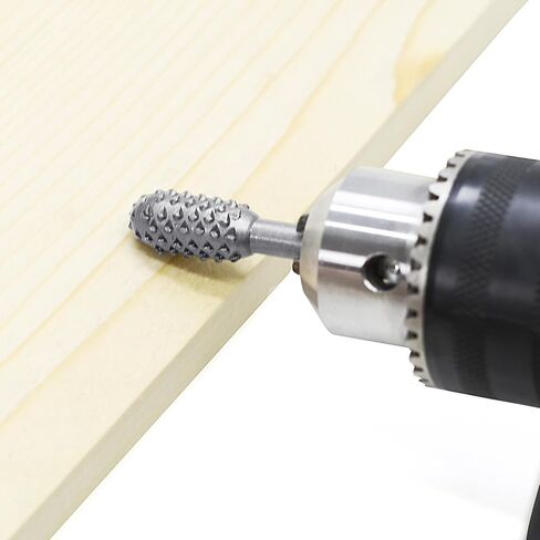 WEITARI 5pcs Rotary File Burr Cutter, Router Bits Woodworking File Rasp Chisel Drill Bit Rotary Cutting Burr Set with 1/4 Inch Shank for DIY Carving, Polishing, Engraving and Drilling (Black) in Saudi Arabia