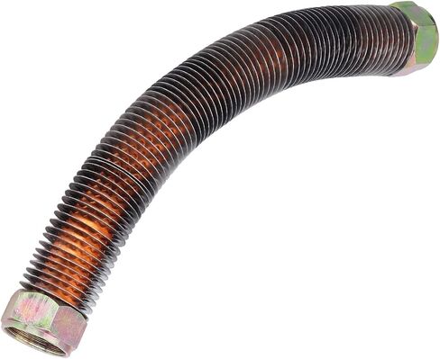 أنبوب عادم ضاغط الهواء، أنبوب تفريغ ضاغط الهواء النحاسي M27 × 1.5 مم خط تفريغ ملولب مع زعانف مبدد حراري - الطول (30 سم) in Saudi Arabia