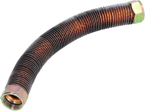أنبوب عادم ضاغط الهواء، أنبوب تفريغ ضاغط الهواء النحاسي M27 × 1.5 مم خط تفريغ ملولب مع زعانف مبدد حراري - الطول (30 سم) in Saudi Arabia