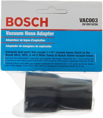 BOSCH VAC003 35mm Hose-to-1-1/4" Port Adapter,Black in Saudi Arabia