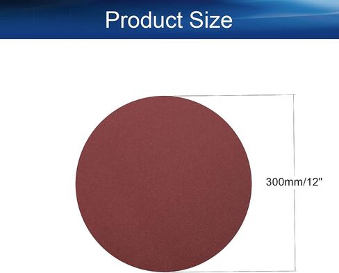 Auniwaig 12-Inch PSA Sanding Disc 120 Grit Aluminum Oxide Self Stick Adhesive Round Shape Sanding Paper NO-Hole for Self Stick Aluminum Oxide Round Sandpaper with Sticky Back 5PCS in Saudi Arabia