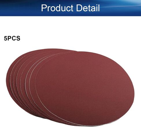 Auniwaig 12-Inch PSA Sanding Disc 120 Grit Aluminum Oxide Self Stick Adhesive Round Shape Sanding Paper NO-Hole for Self Stick Aluminum Oxide Round Sandpaper with Sticky Back 5PCS in Saudi Arabia